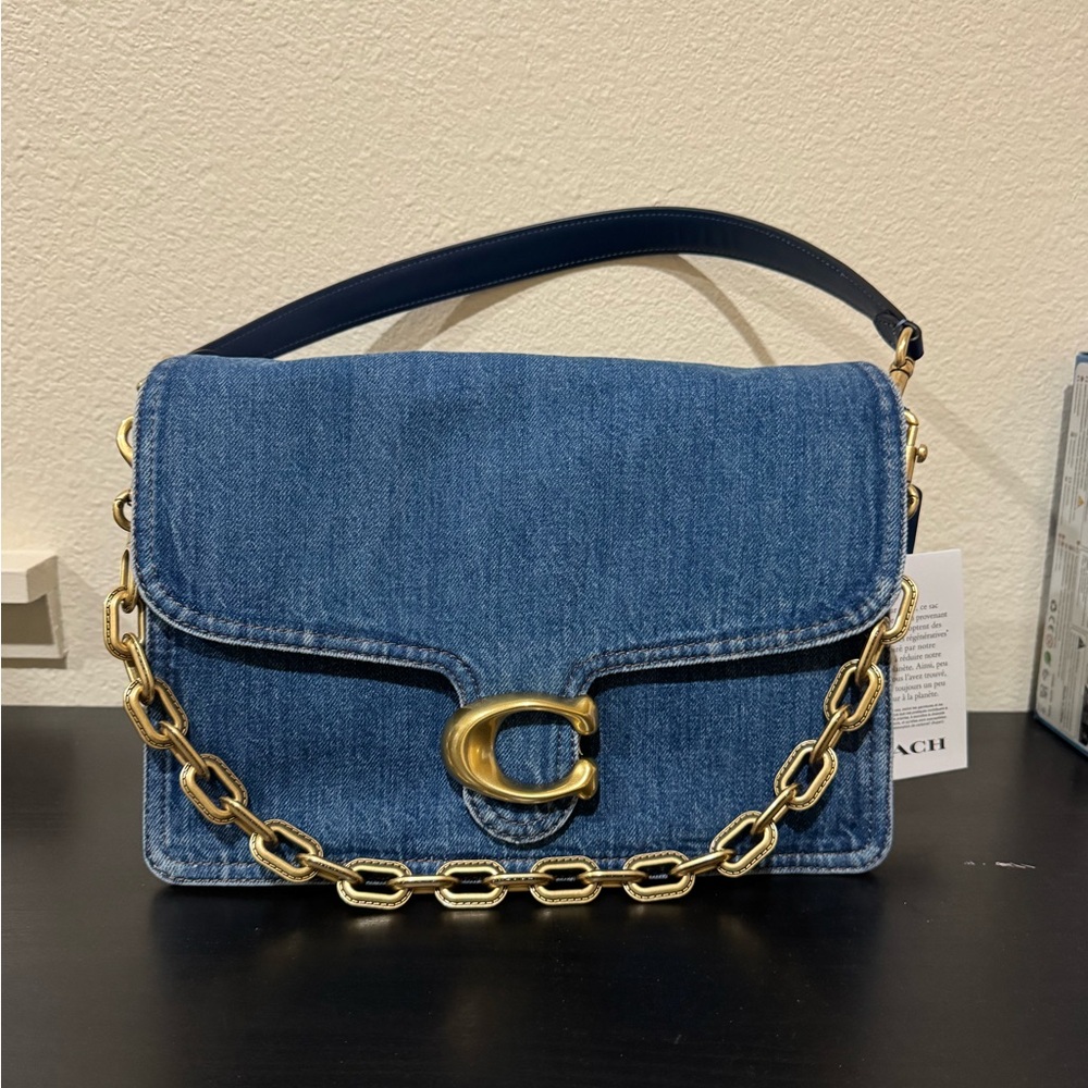 Coach Washed Denim Tabby 30